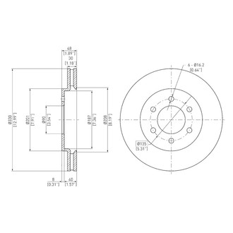 DFC® - GeoSpec® Vented Front Brake Rotor