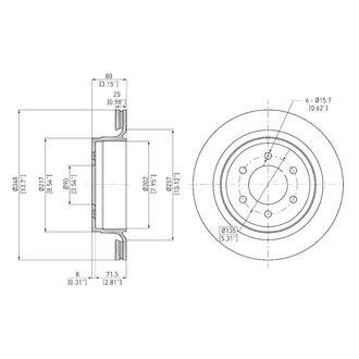 DFC® - GeoSpec® Vented Rear Brake Rotor