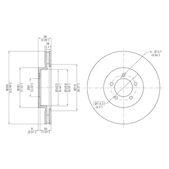 DFC® - GeoSpec® Vented Front Brake Rotor