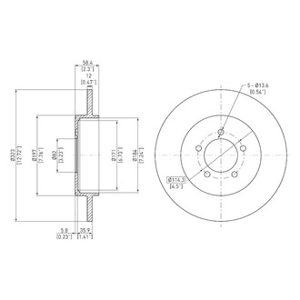 DFC® - GeoSpec® Solid Rear Brake Rotor