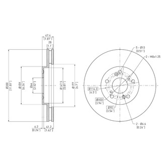 DFC® - GeoSpec® Vented Front Brake Rotor