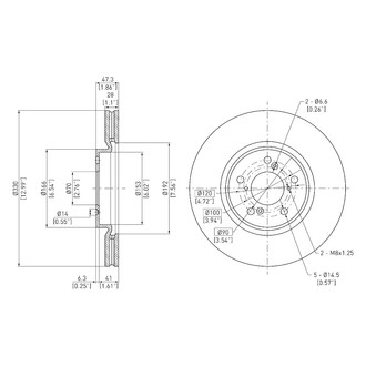 DFC® - GeoSpec® Vented Front Brake Rotor