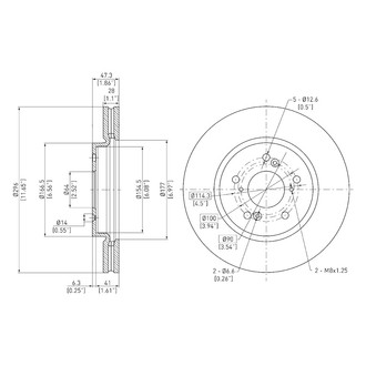 DFC® - GeoSpec® Plain Disc Brake Rotor