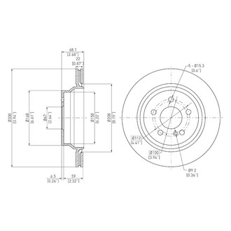 DFC® - GeoSpec® Vented Rear Brake Rotor