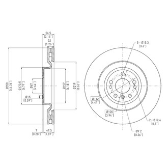DFC® - GeoSpec® Vented Front Brake Rotor