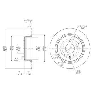 DFC® - GeoSpec® Solid Rear Brake Rotor