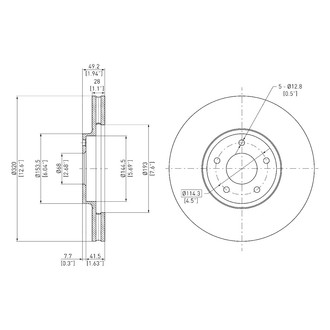 DFC® - GeoSpec® Vented Front Brake Rotor