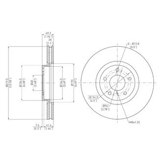 DFC® - GeoSpec® Plain Disc Brake Rotor