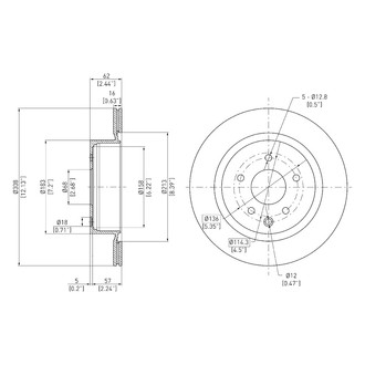 DFC® - GeoSpec® Vented Rear Brake Rotor