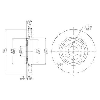 DFC® - GeoSpec® Plain Disc Brake Rotor