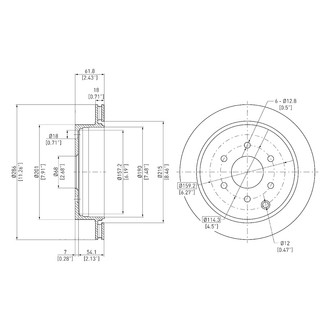 DFC® - GeoSpec® Vented Rear Brake Rotor