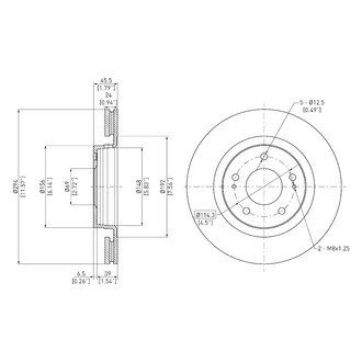 DFC® - GeoSpec® Vented Front Brake Rotor