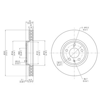 DFC® - GeoSpec® Vented Front Brake Rotor