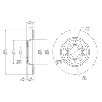 DFC® - GeoSpec® Solid Rear Brake Rotor