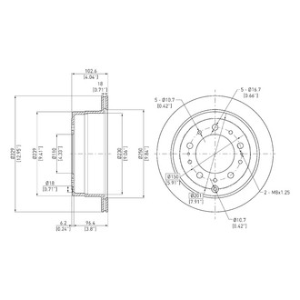 DFC® - GeoSpec® Vented Rear Brake Rotor