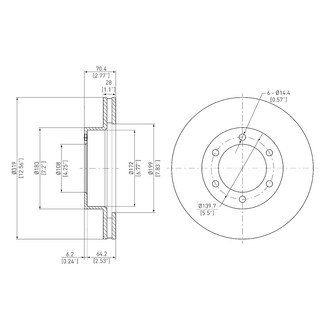 DFC® - GeoSpec® Vented Front Brake Rotor