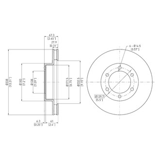 DFC® - GeoSpec® Vented Front Brake Rotor