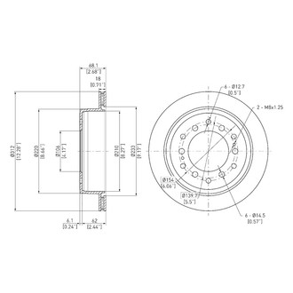 DFC® - GeoSpec® Vented Rear Brake Rotor