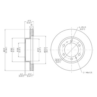 DFC® - GeoSpec® Plain Disc Brake Rotor