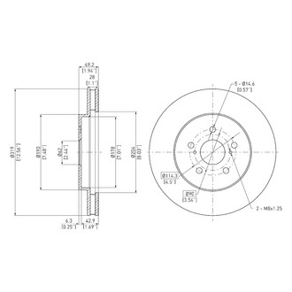 DFC® - GeoSpec® Vented Front Brake Rotor