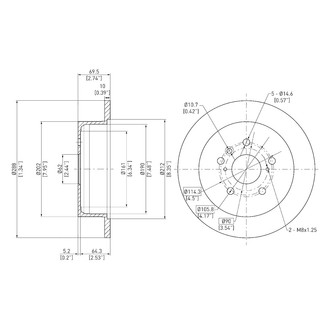 DFC® - GeoSpec® Solid Rear Brake Rotor