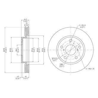DFC® - GeoSpec® Vented Front Brake Rotor