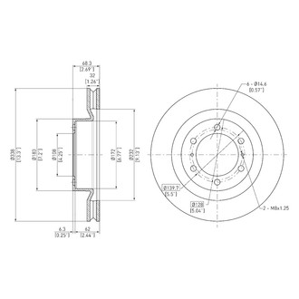 DFC® - GeoSpec® Vented Front Brake Rotor