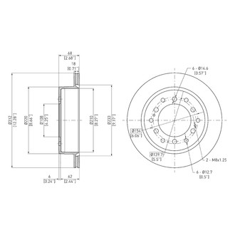 DFC® - GeoSpec® Vented Rear Brake Rotor