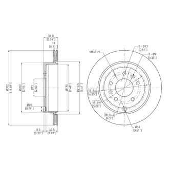 DFC® - GeoSpec® Vented Rear Brake Rotor