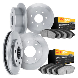 DFC® - Plain Front and Rear Brake Kit with Heavy Duty Brake Pads