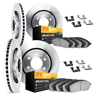 DFC® - Plain Front and Rear Brake Kit with Heavy Duty Brake Pads