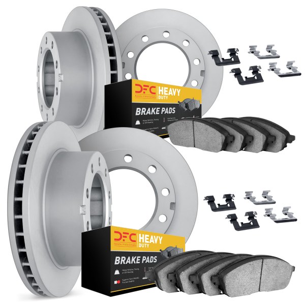 DFC® - Plain Front and Rear Brake Kit with Heavy Duty Brake Pads