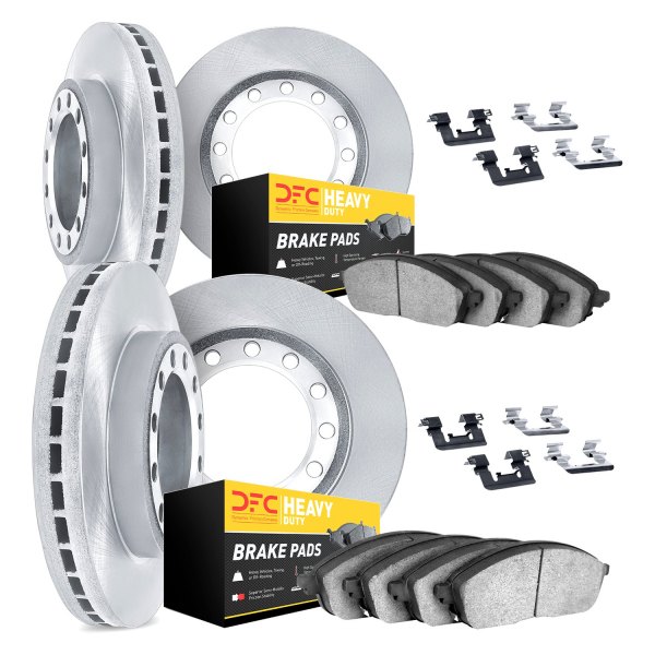 DFC® - Plain Front and Rear Brake Kit with Heavy Duty Brake Pads