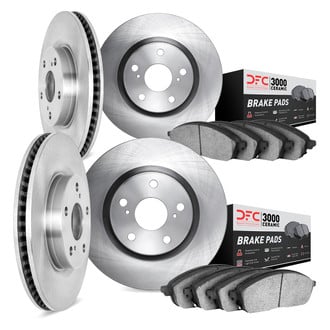 DFC® 6304-67073 - Plain Front and Rear Brake Kit with 3000 Series Ceramic Brake Pads