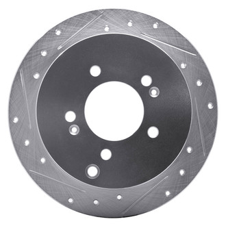 DFC® - Premium Drilled and Slotted Rear Driver Side Brake Rotor