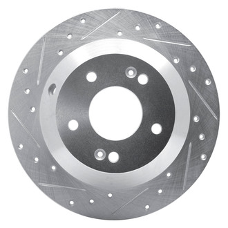 DFC® - Premium Drilled and Slotted Rear Driver Side Brake Rotor