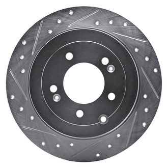 DFC® - Premium Drilled and Slotted Rear Driver Side Brake Rotor