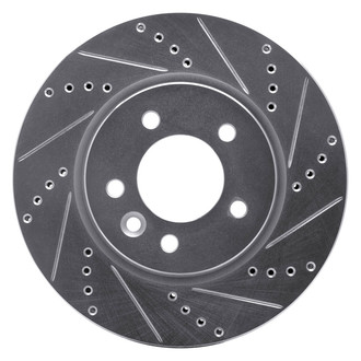 DFC® - Premium Drilled and Slotted Front Passenger Side Brake Rotor
