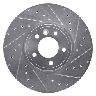 DFC® - Premium Drilled and Slotted Front Passenger Side Brake Rotor