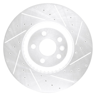DFC® - Premium Drilled and Slotted Front Passenger Side Brake Rotor