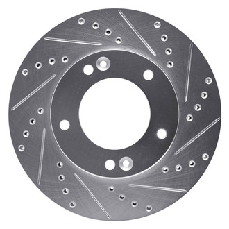 DFC® - Premium Drilled and Slotted Front Passenger Side Brake Rotor