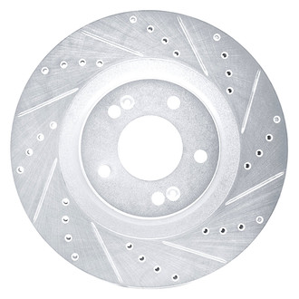 DFC® - Premium Drilled and Slotted Front Passenger Side Brake Rotor
