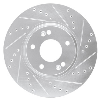 DFC® - Premium Drilled and Slotted Front Passenger Side Brake Rotor