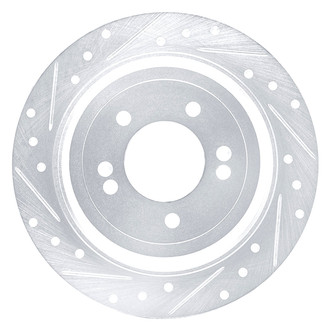 DFC® - Premium Drilled and Slotted Rear Driver Side Brake Rotor