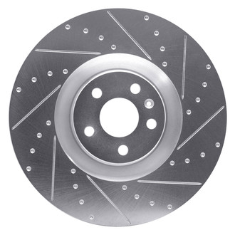 DFC® - Premium Drilled and Slotted Front Passenger Side Brake Rotor