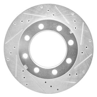 DFC® - Premium Drilled and Slotted Front Passenger Side Brake Rotor