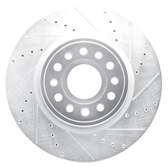 DFC® - Premium Drilled and Slotted Front Passenger Side Brake Rotor