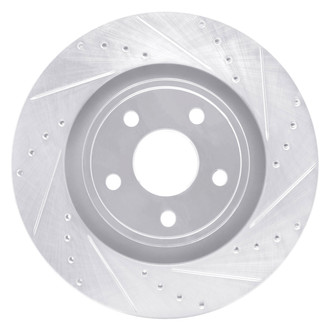DFC® - Premium Drilled and Slotted Front Passenger Side Brake Rotor