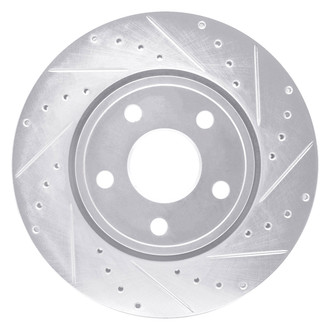 DFC® - Premium Drilled and Slotted Front Passenger Side Brake Rotor