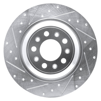 DFC® - Premium Drilled and Slotted Rear Driver Side Brake Rotor
